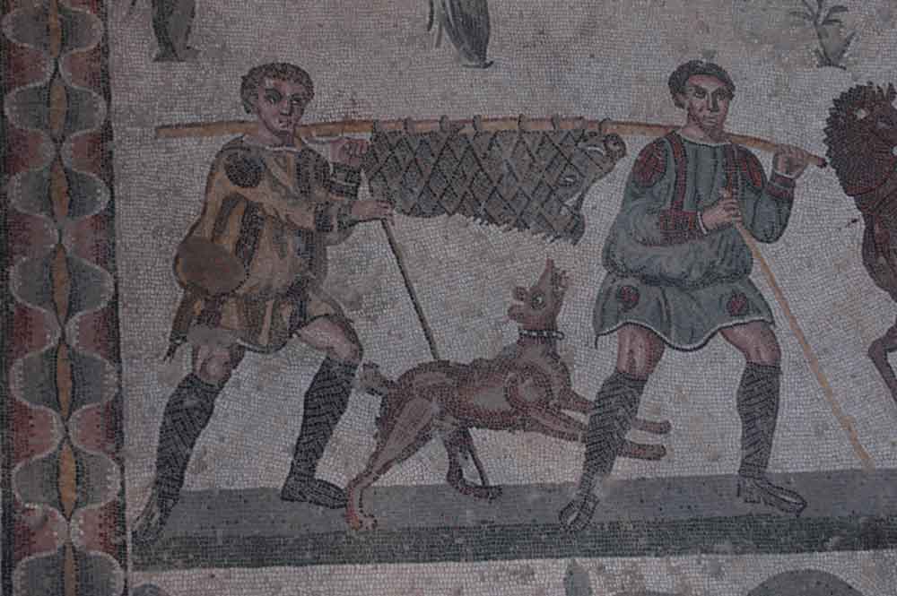 51 - Italia - Sicilia - Piazza Armerina - villa romana de Casale - mosaico